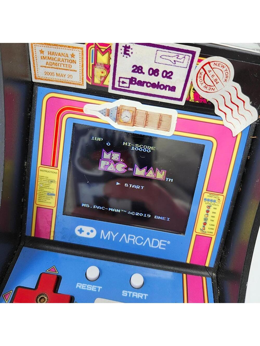 My Arcade Ms Pac-Man Mini Arcade Game Rechargeable Retro Gaming Console